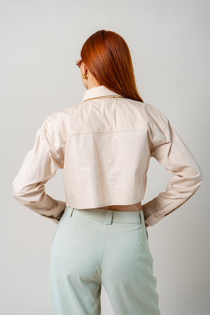 BH CAMISA POPELINA CROPPED 8537