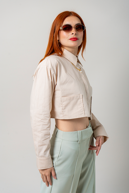 BH CAMISA POPELINA CROPPED 8537