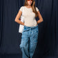 JEANS CARGO CINTURA AJUSTABLE 7270