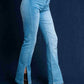 JEANS FLARE SLIT TESTI