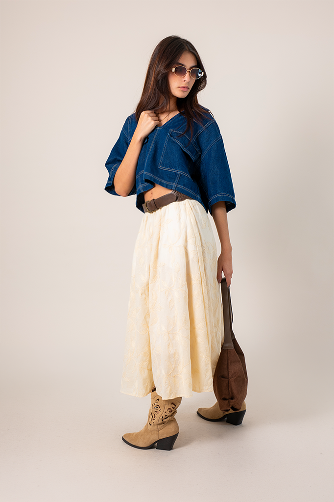 FALDA BORDADA B-C 8554.