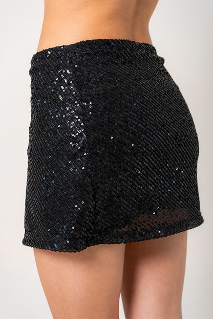 FALDA CORTA LENTEJUELAS B-M 9771.
