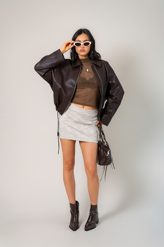 FALDA CORTA TWEED B-M 8719.