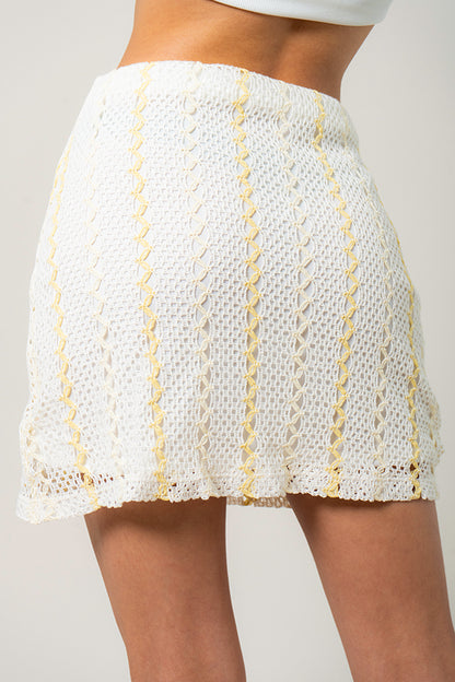 FALDA EFECTO CROCHET B-C 9379