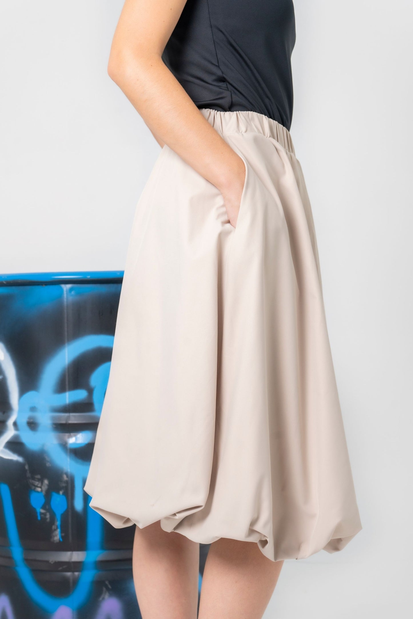 FALDA MIDI GLOBO 7952