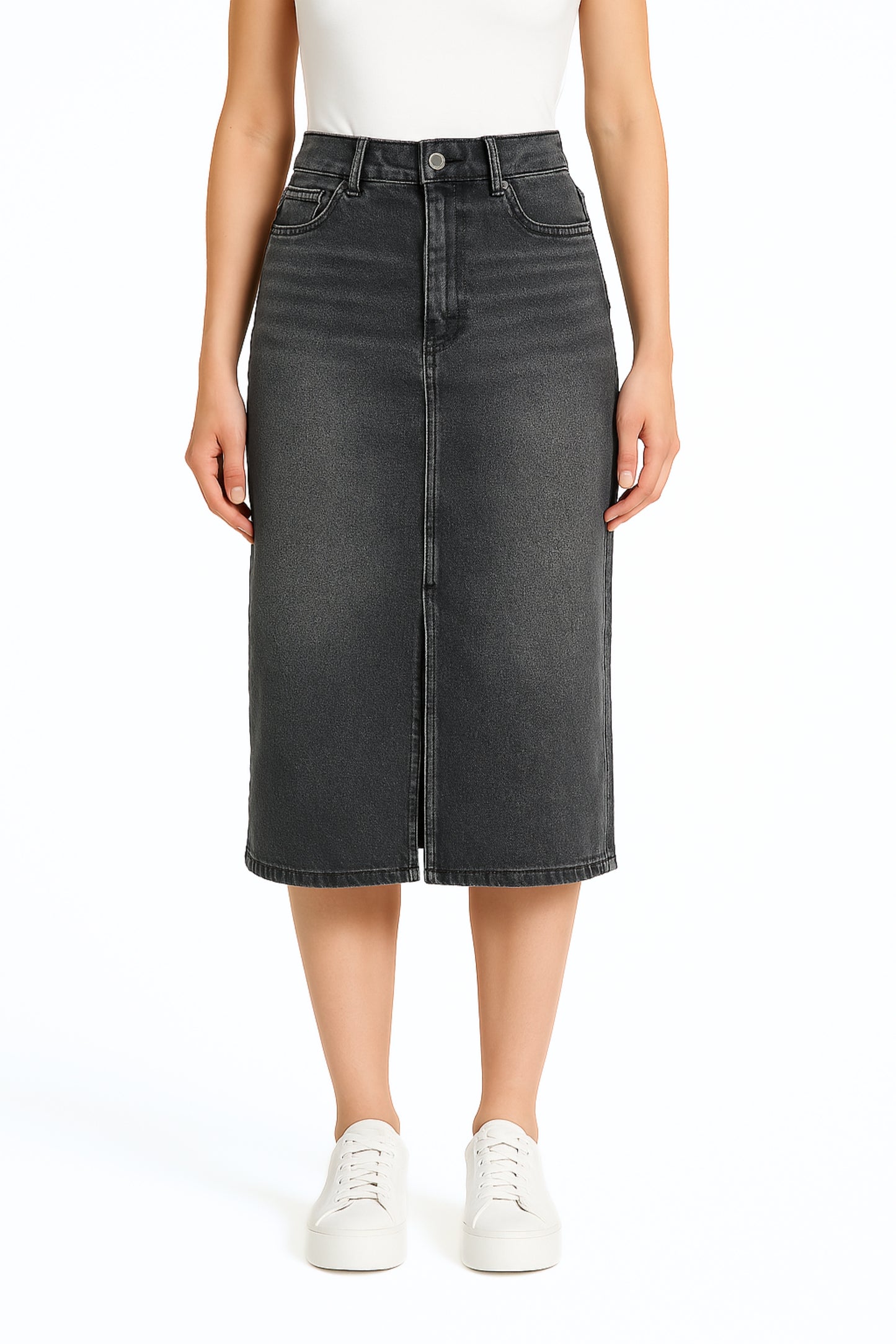 FALDA MIDI DENIM BARTON