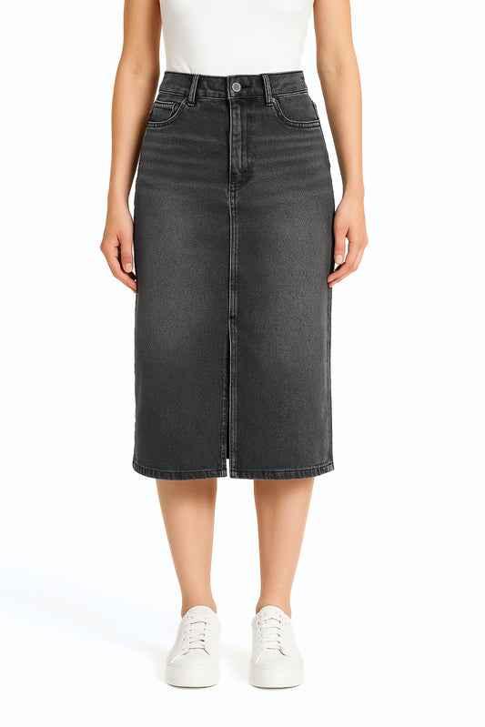FALDA MIDI DENIM BARTON