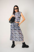 FALDA MIDI MESH R-M 9170