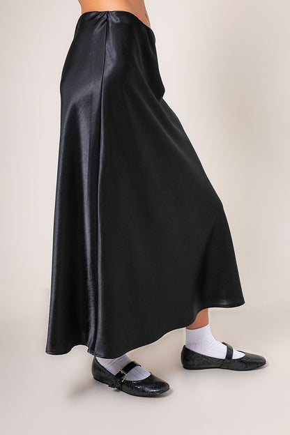 FALDA MIDI SATIN B-M 8557.