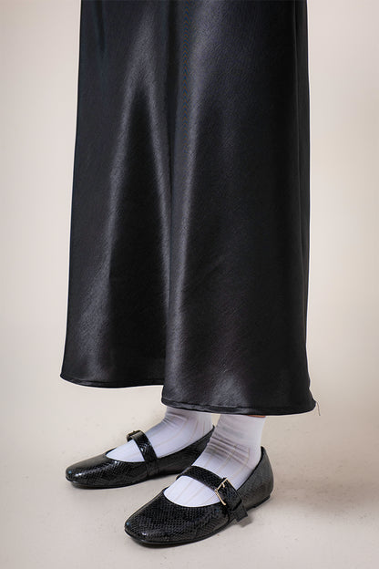 FALDA MIDI SATIN B-M 8557.