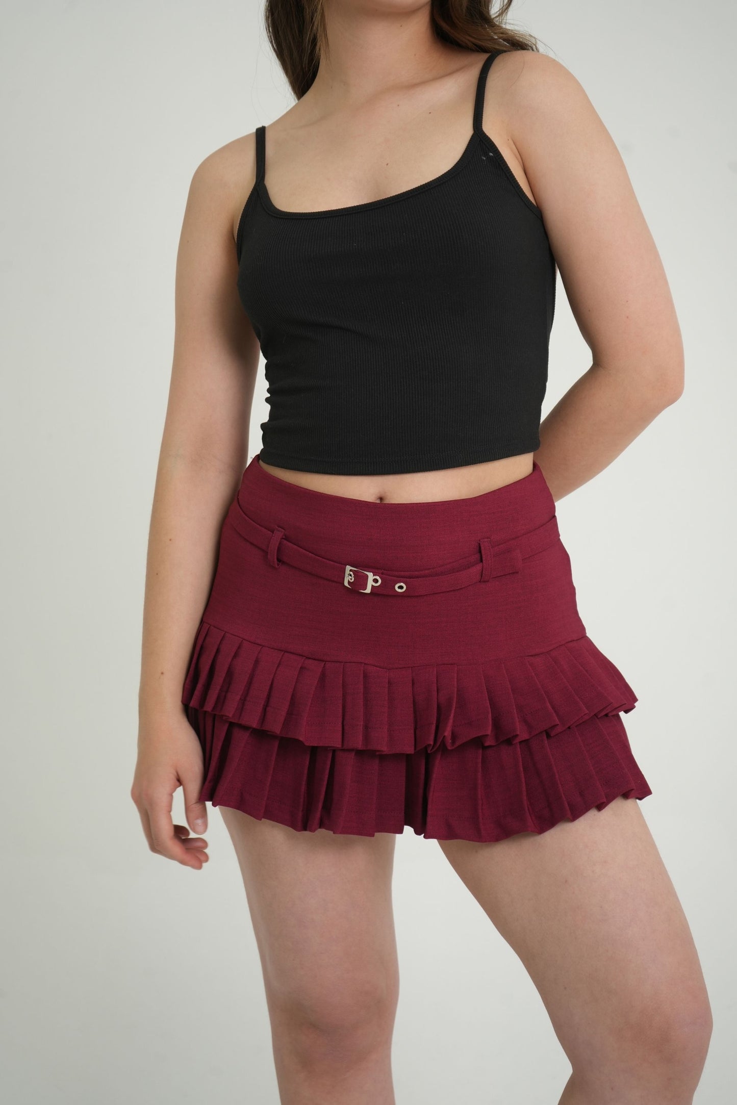 FALDA TABLAS CINTURON 7392