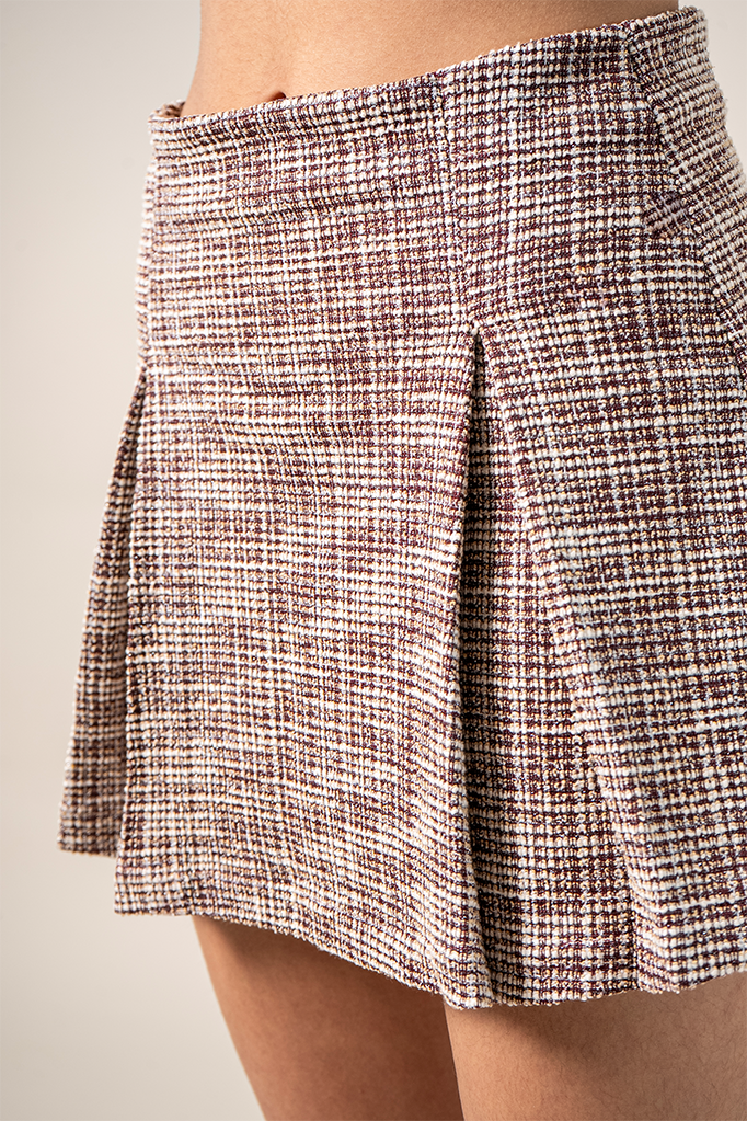 FALDA TABLAS TWEED B-F 8181.