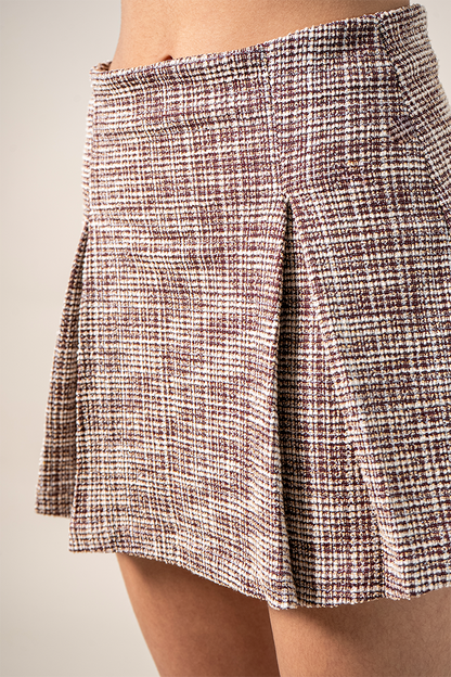 FALDA TABLAS TWEED B-F 8181.