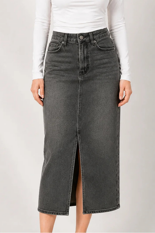 FALDA MIDI DENIM BARTON