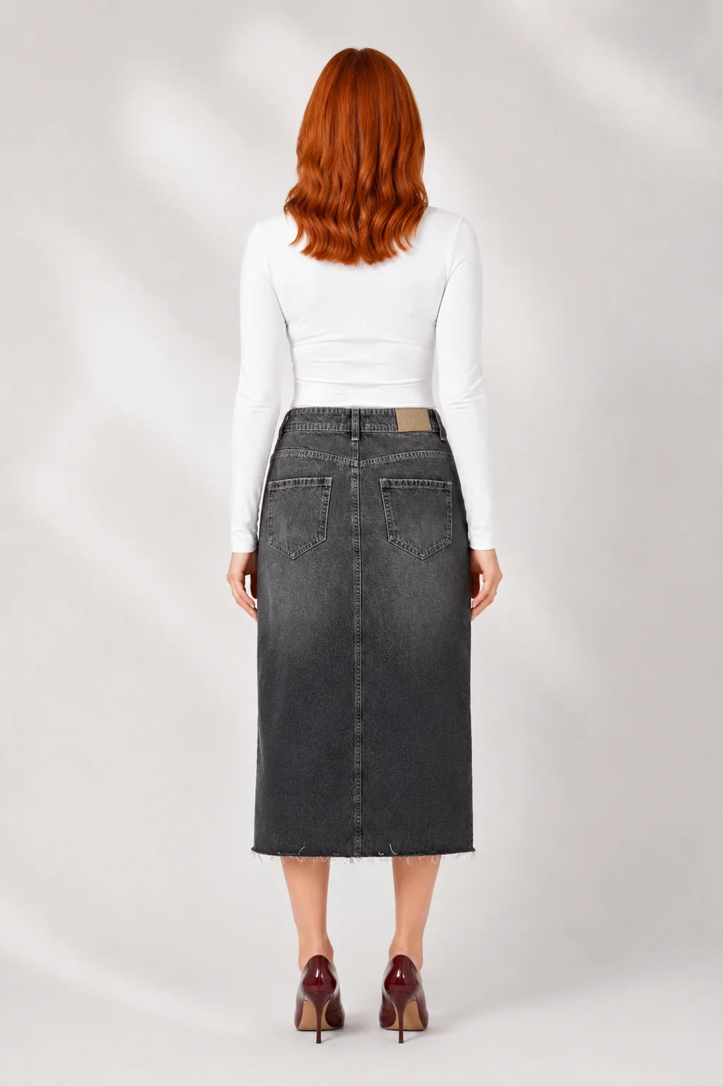 FALDA MIDI DENIM BARTON