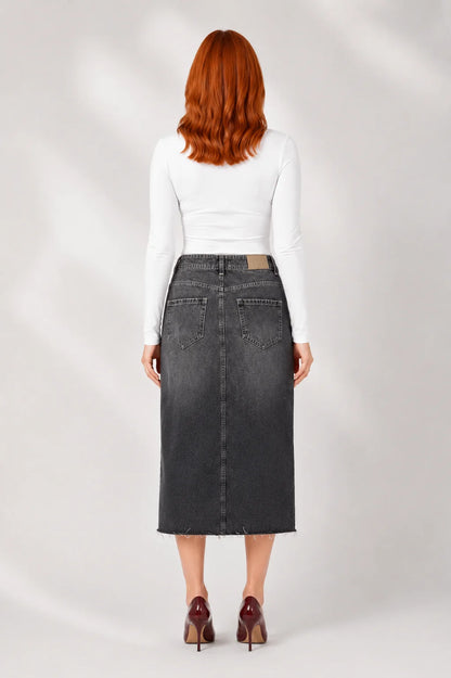 FALDA MIDI DENIM BARTON