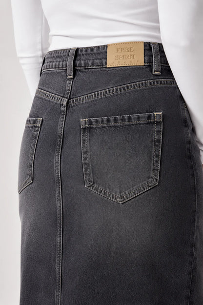 FALDA MIDI DENIM BARTON