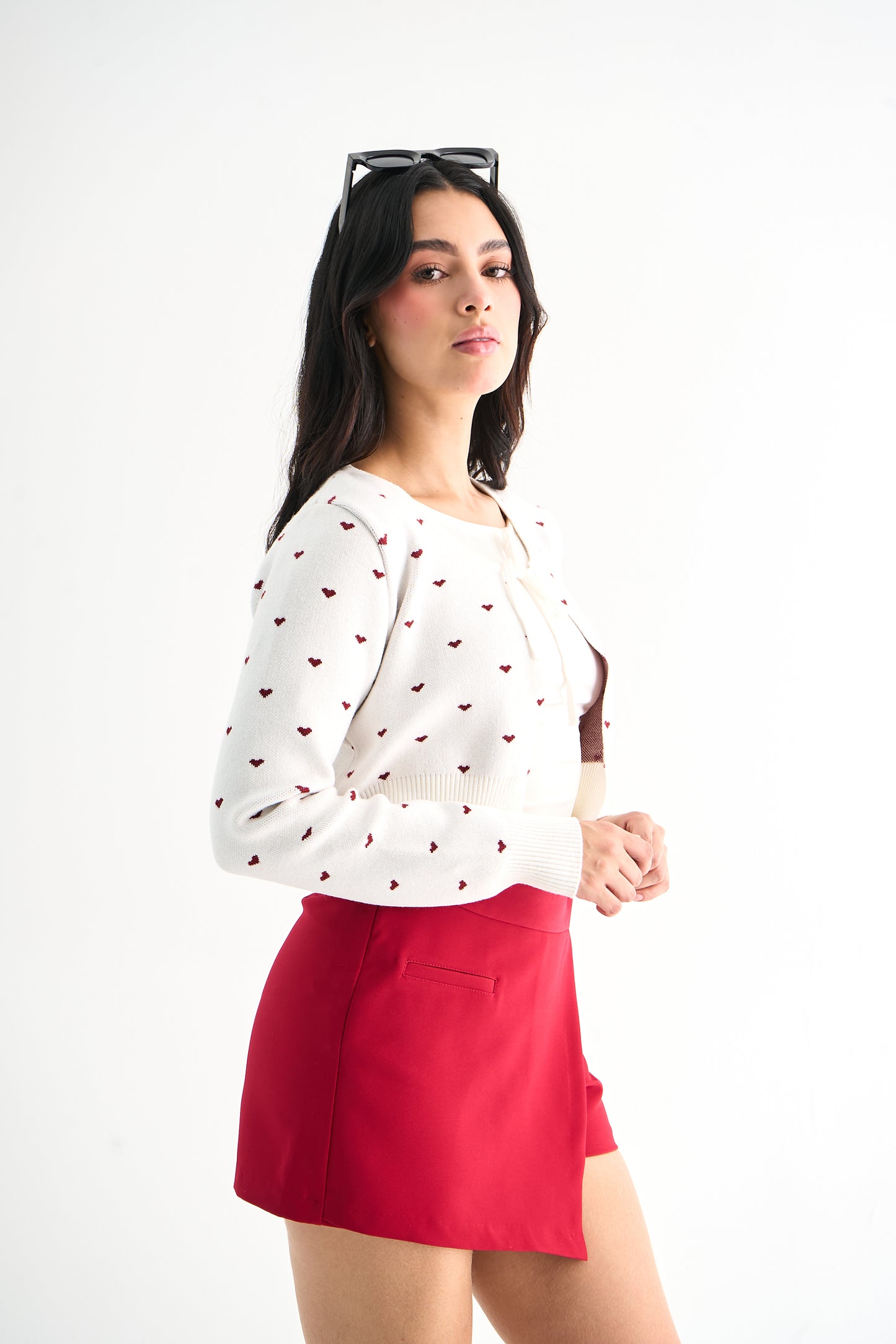CARDIGAN TEJIDO CORAZONES 7262