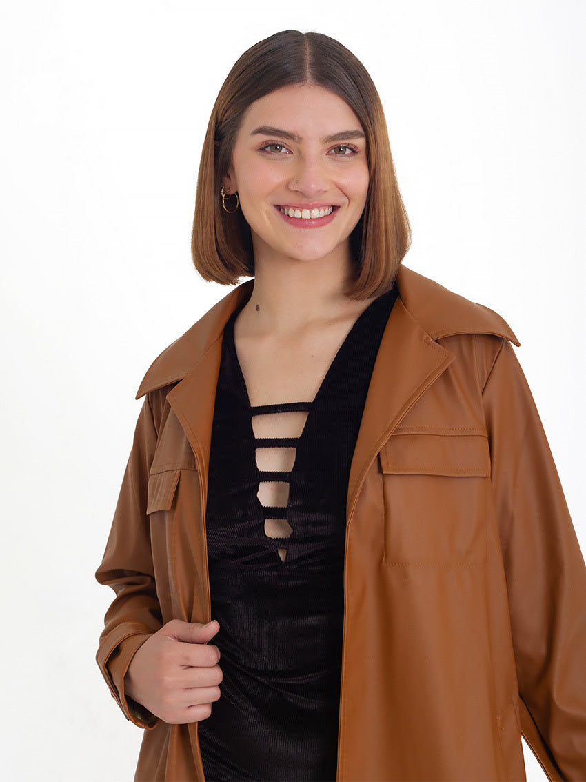 GABARDINA NINA CAMEL