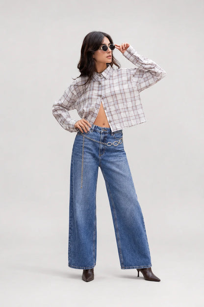 JEANS CULOTTE T-M 8305