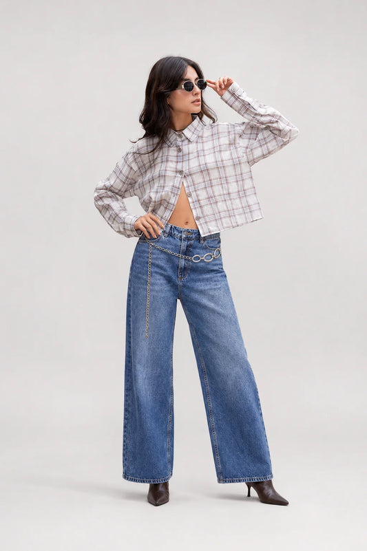 JEANS CULOTTE T-M 8305
