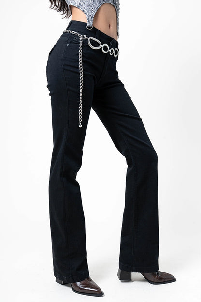 JEANS FLARE MIDE RISE G-M 8320.