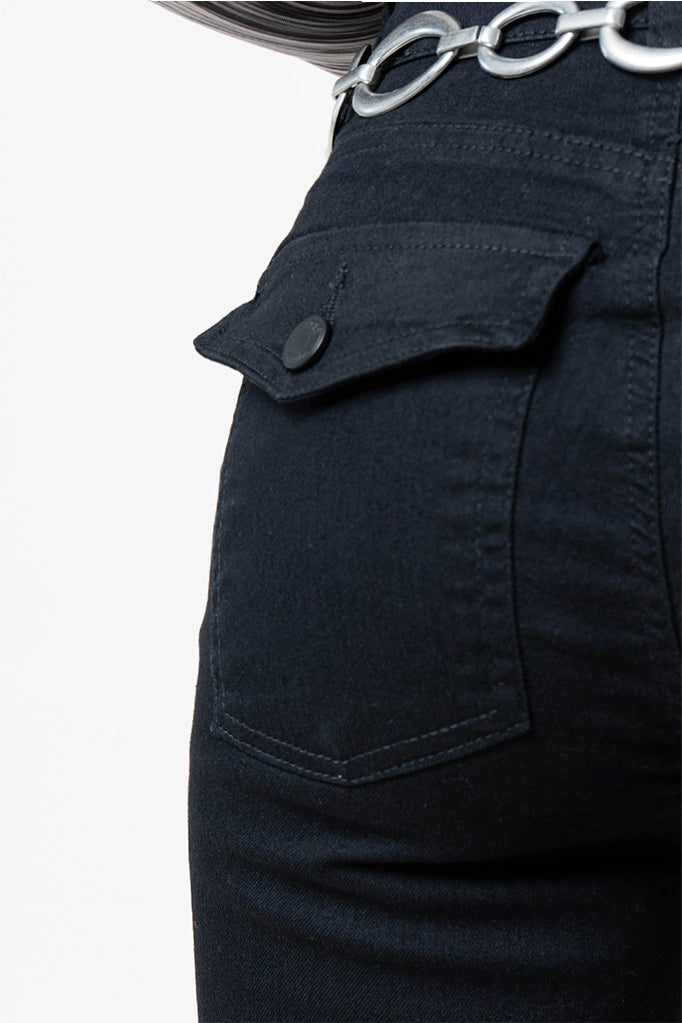 JEANS FLARE MIDE RISE G-M 8320.