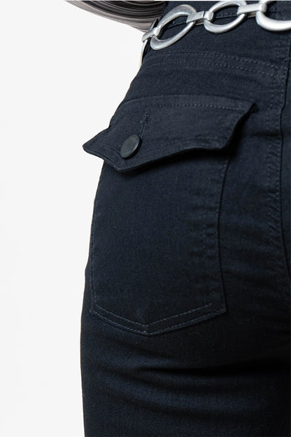 JEANS FLARE MIDE RISE G-M 8320.