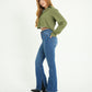 JEANS FLARE SLIT MACEDONIA THREE