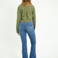 JEANS FLARE SLIT MACEDONIA THREE