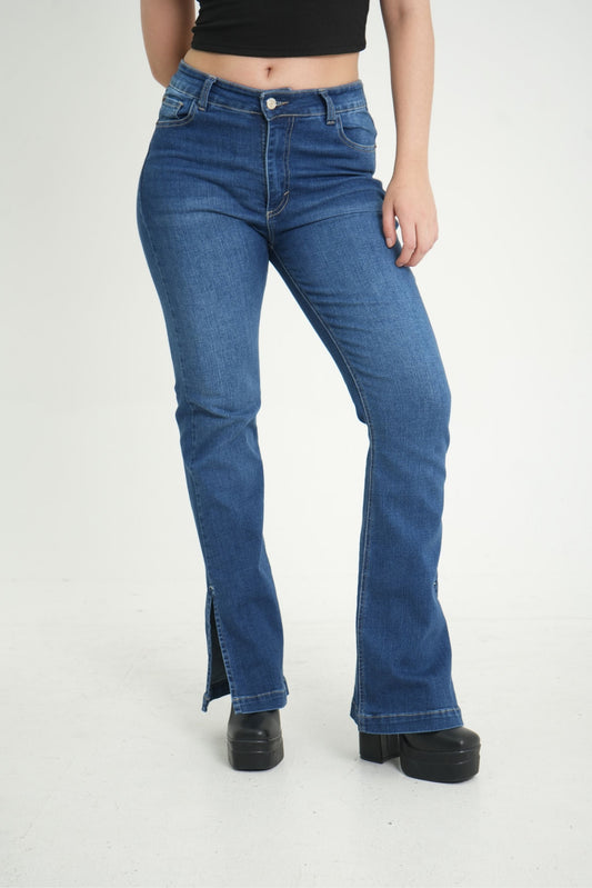 JEANS FLARE SLIT TESTI