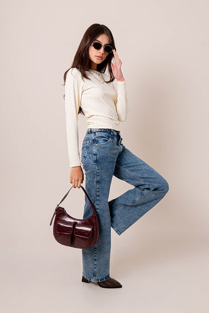 JEANS MIDI RISE CONFORT G-M 8302.