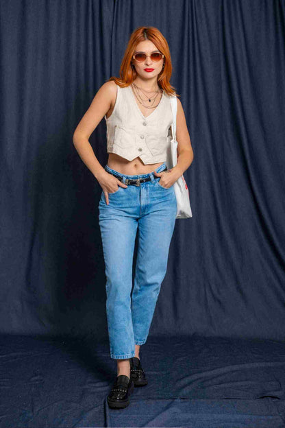 JEANS MOM FIT E-M 8339.