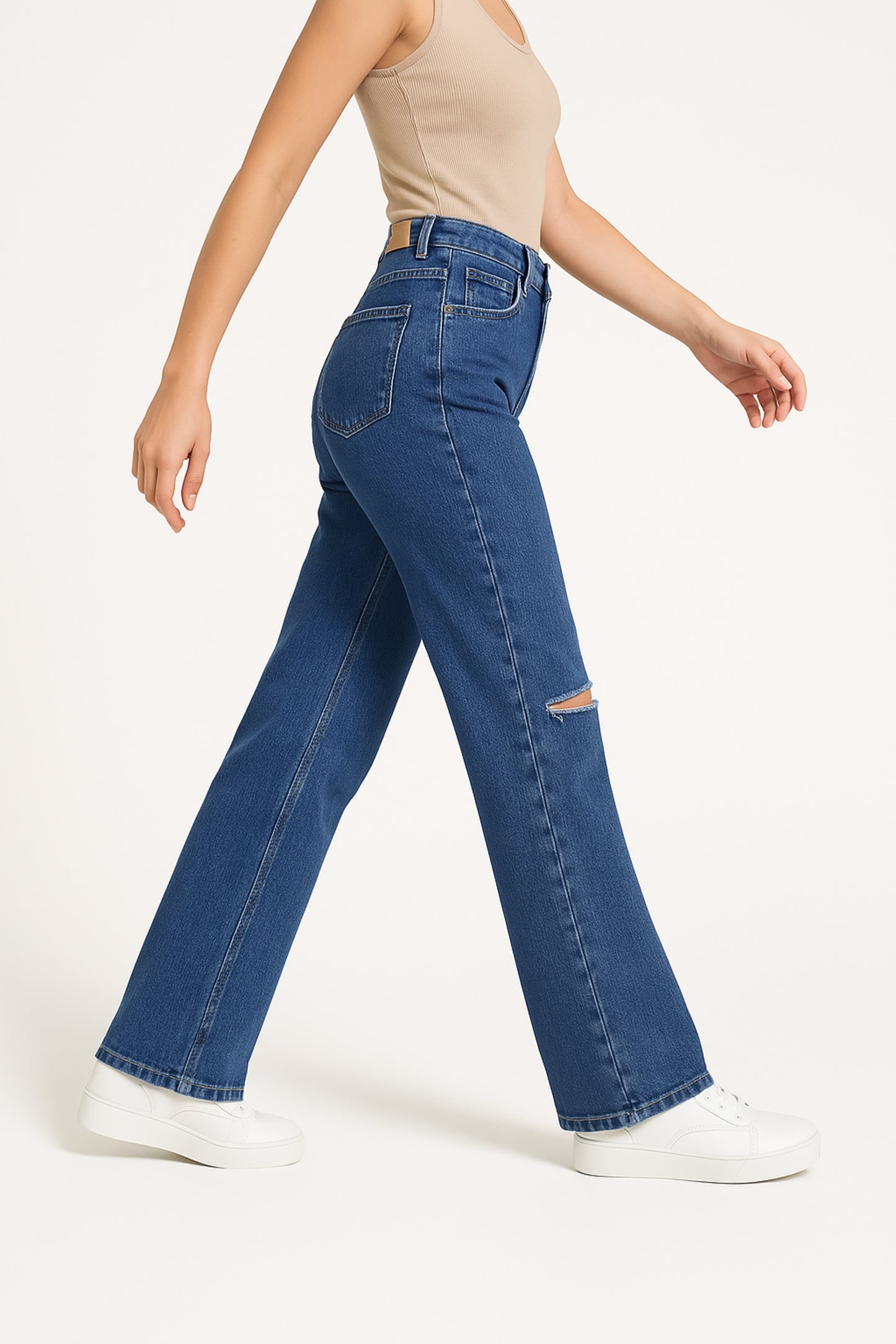 JEANS STRAIGHT CUT OUT MACELLONI