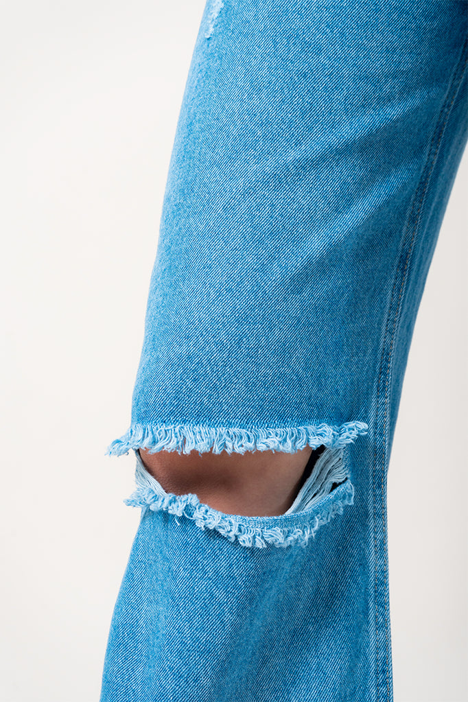 JEANS STRAIGHT ROTOS R-M 9064