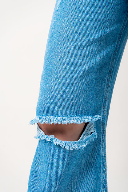 JEANS STRAIGHT ROTOS R-M 9064