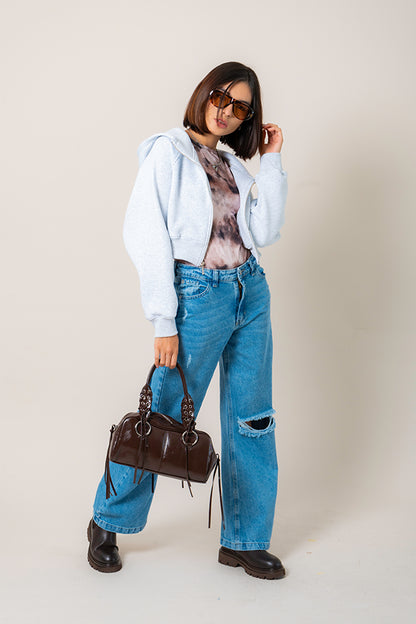JEANS STRAIGHT ROTOS R-M 9064