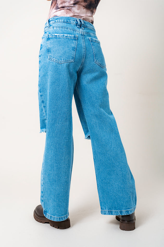 JEANS STRAIGHT ROTOS R-M 9064