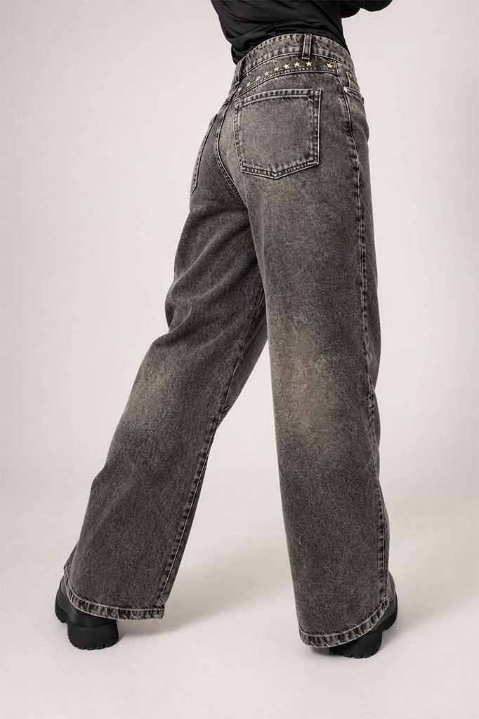 JEANS STRAIGHT TACHES G-M 7568.