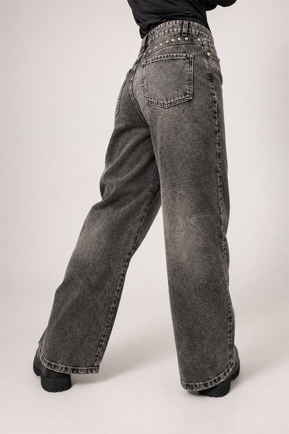 JEANS STRAIGHT TACHES G-M 7568.