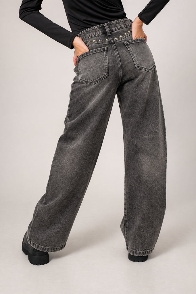 JEANS STRAIGHT TACHES G-M 7568.