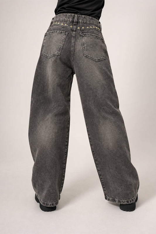 JEANS STRAIGHT TACHES G-M 7568.