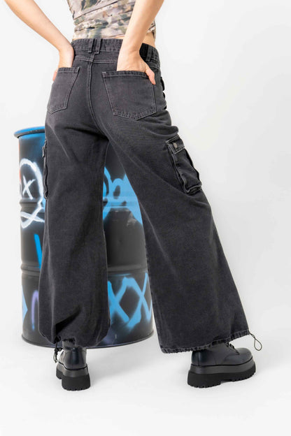 JEANS WIDE LEG CARGO 7272