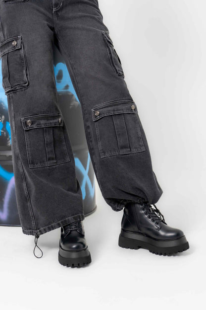 JEANS WIDE LEG CARGO 7272