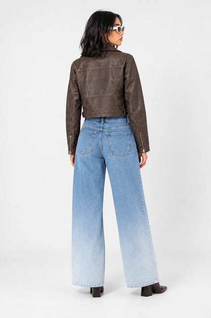 JEANS WIDE LEG DEGRADE G-C 8602