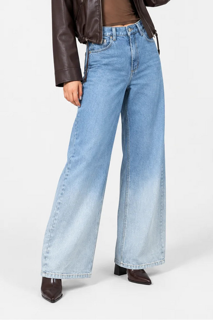 JEANS WIDE LEG DEGRADE G-C 8602