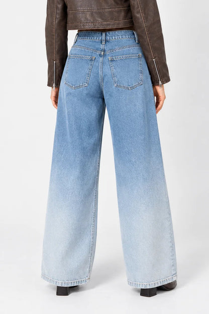JEANS WIDE LEG DEGRADE G-C 8602
