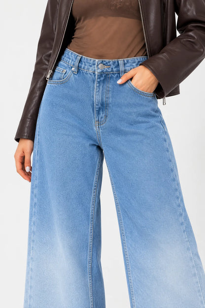 JEANS WIDE LEG DEGRADE G-C 8602