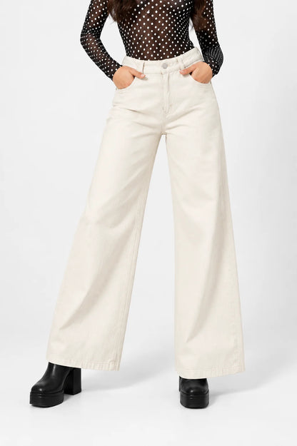 JEANS WIDE LEG FOIL 7129