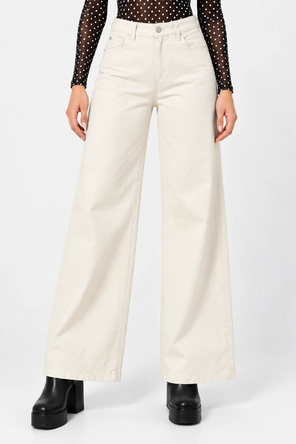 JEANS WIDE LEG FOIL 7129